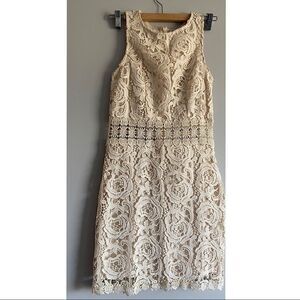 Just Me Floral Lace Midi Dress. Size S